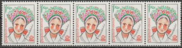 2263 fünferstreifen waagerecht ** - 1977 - PRAGA 1978